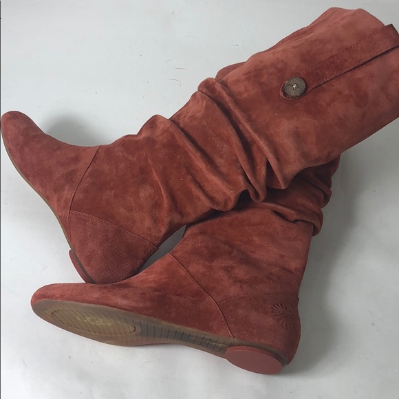 Ugg Boots Highkoo Amber Brown Flat shoes New 7 - Picture 6 of 8